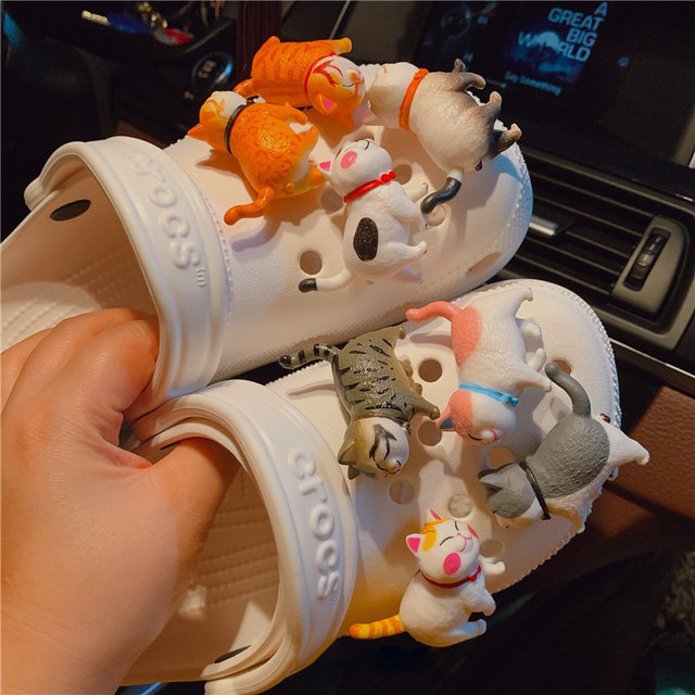 8 pcs cute sumikko gurashi shoe charms crocs