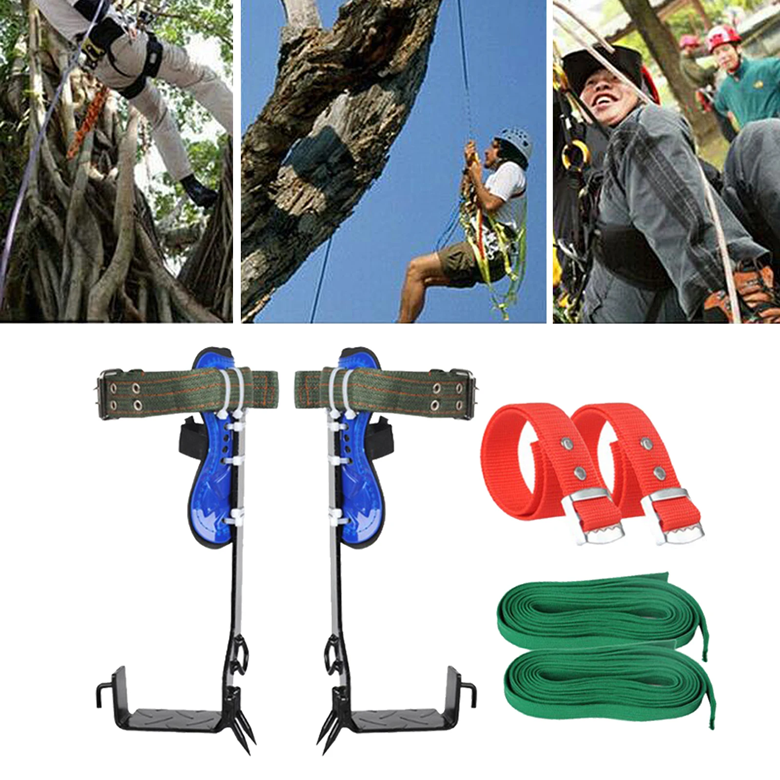 Details about   Tree Climbing Spikes Strong Bearing Capacity Durable Climb Tree Steel K2U7 
