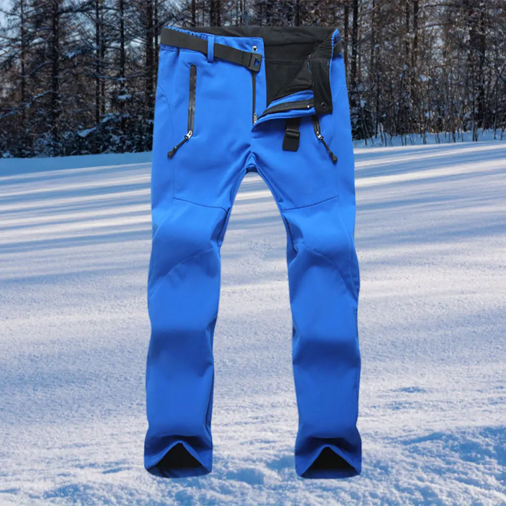 Womens Ski Pants Thick Snow Pants Warm Softshell Insulated Slim Ski Snow Pants Waterproof Cargo Fleece Lined for Hiking