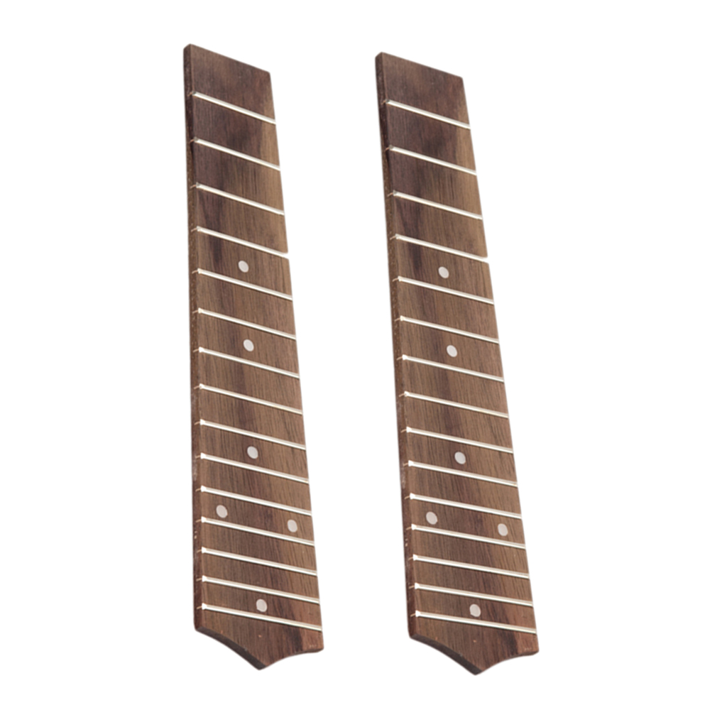 Pack of 2 21'' Soprano Ukulele Uke 15-Fret Fretboard Fingerboard 21.5cm
