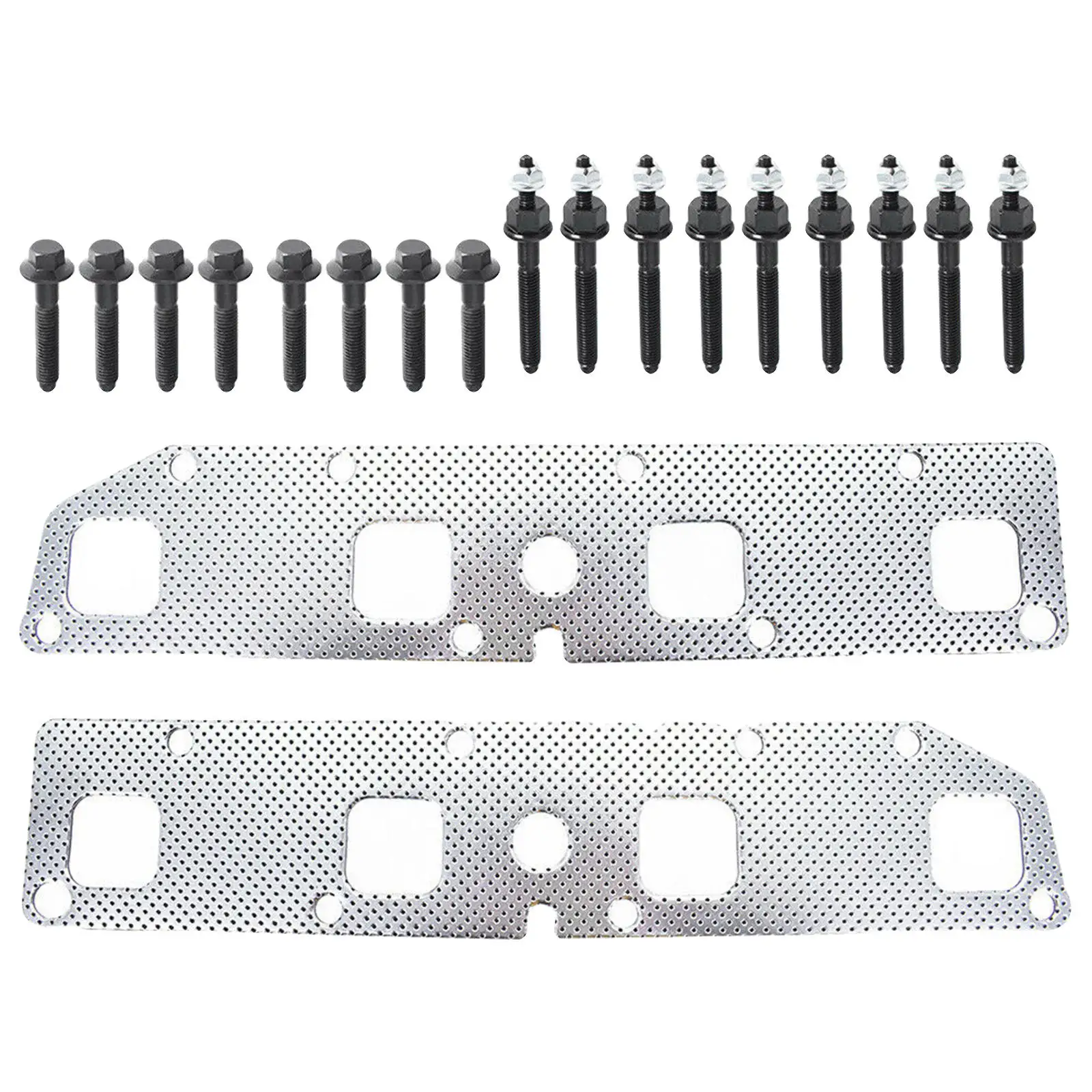 Exhaust Manifold Gaskets Set with Bolts Studs Nuts 6507746AA 53032098AD 6510140AA 53013944AA Hardware Kit Fit for Charger