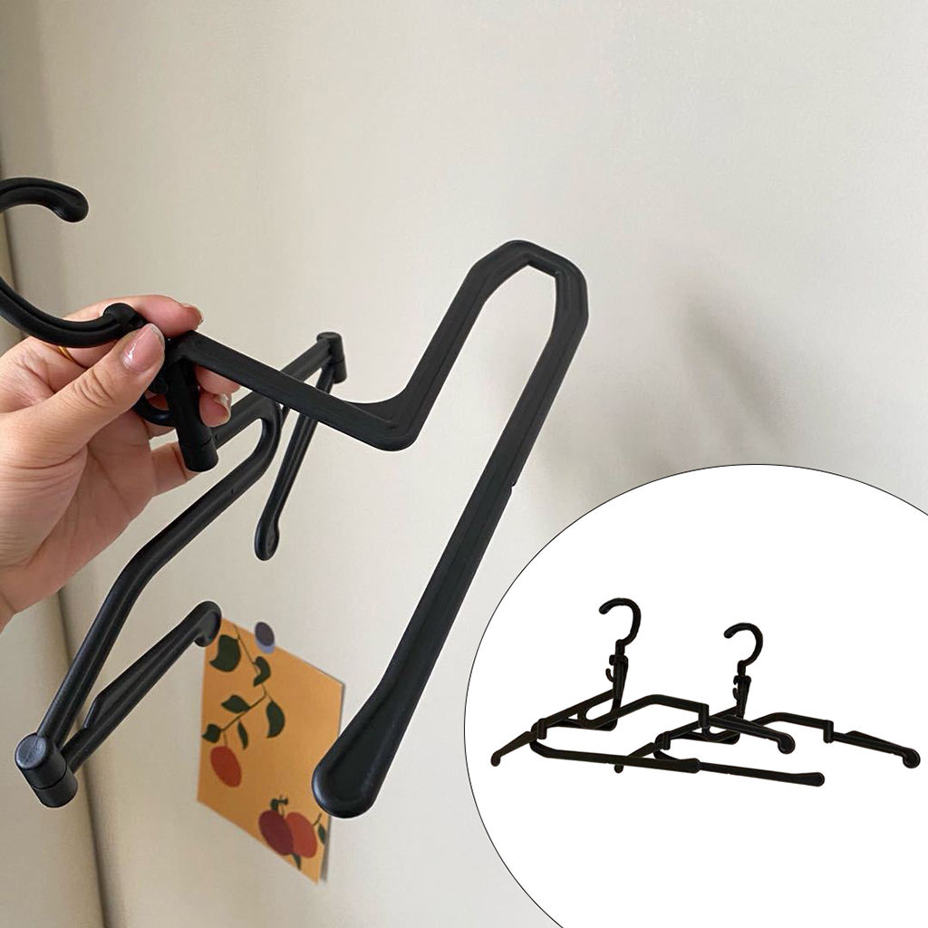 Pack of 2 Collapsible Clothes Hanger Laundry Dryer Wardrobe Organizer for Camping Outdoor Travel