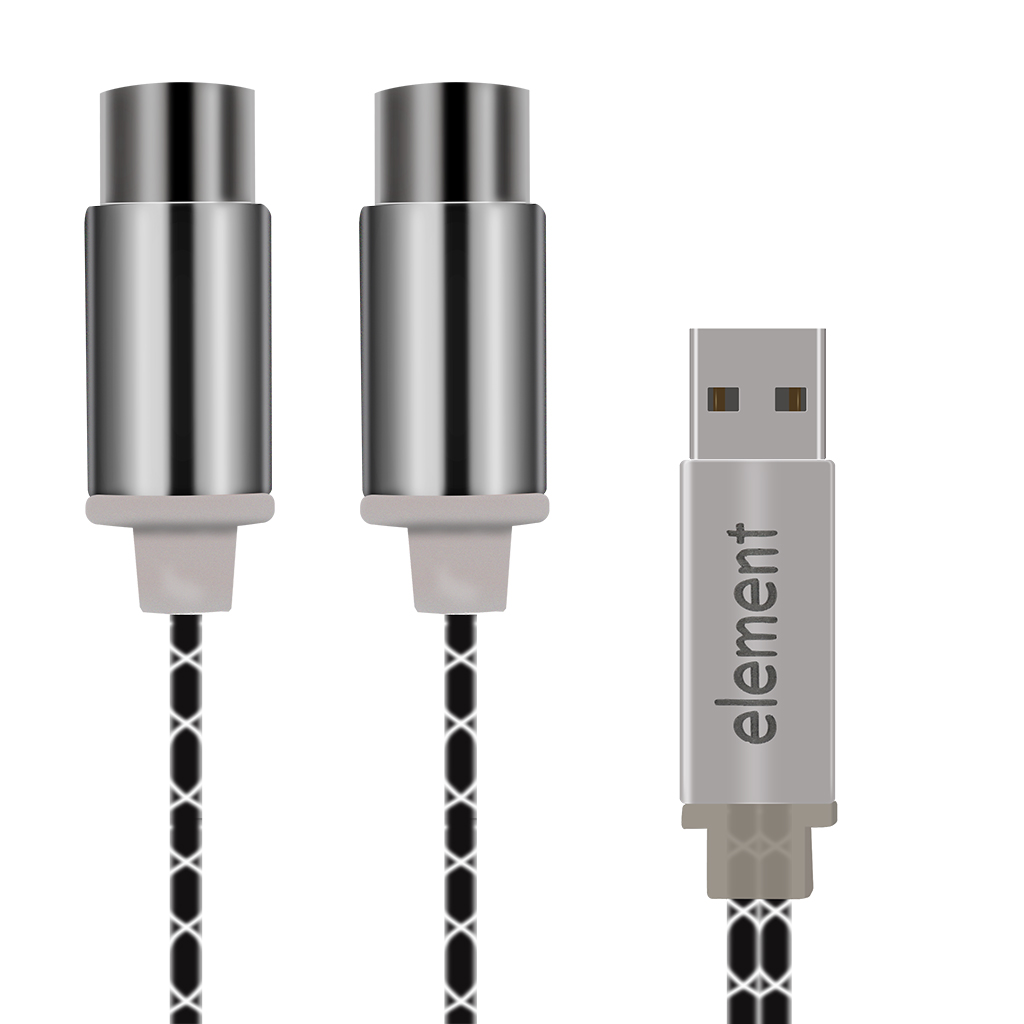 Copper MIDI to USB Converter Music Line Dual End Cable Wire Editor for PC