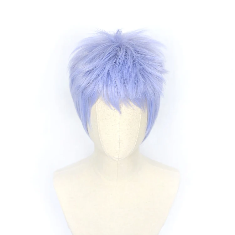 Tokyo Revengers Takashi Mitsuya Cosplay Wig Anime Purple Gradient Short Hair Heat Synthetic Fiber Hair + Free Wig Cap Men anime halloween costumes