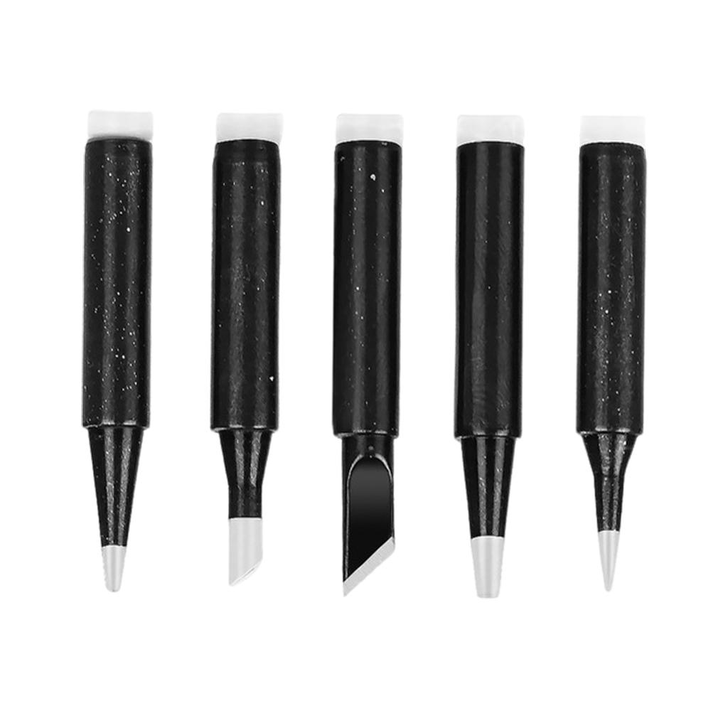 5x Replacement Soldering Tips Welding Tool Welding Tip Head Soldering Iron Tips for 878D 936 8786 Soldering Station