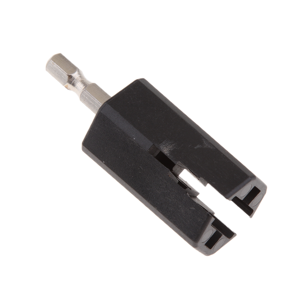 Black Guitar Electric Drill String Winder Bridge Pin Puller Head Remover Bass