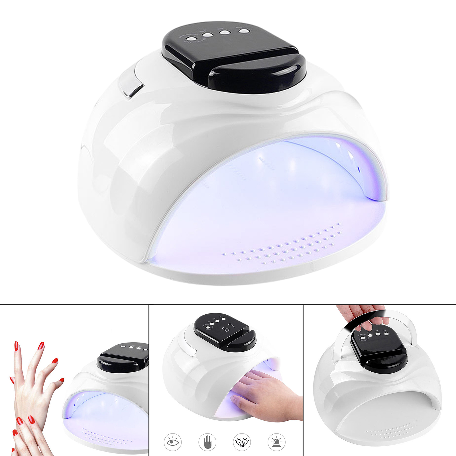 Nail Polish Dryer Nail Art Lamp Gel Acrylic Curing Light 10S/30S/60S for Home Salon Manicure Pedicure Automatic Sensor
