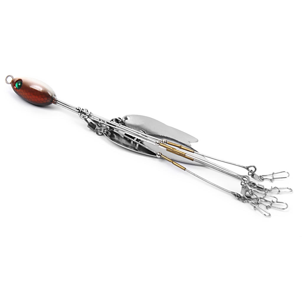Durable Metal 5 Arms Fisihing Umbrella Rig Fishing Bass Bait Lure