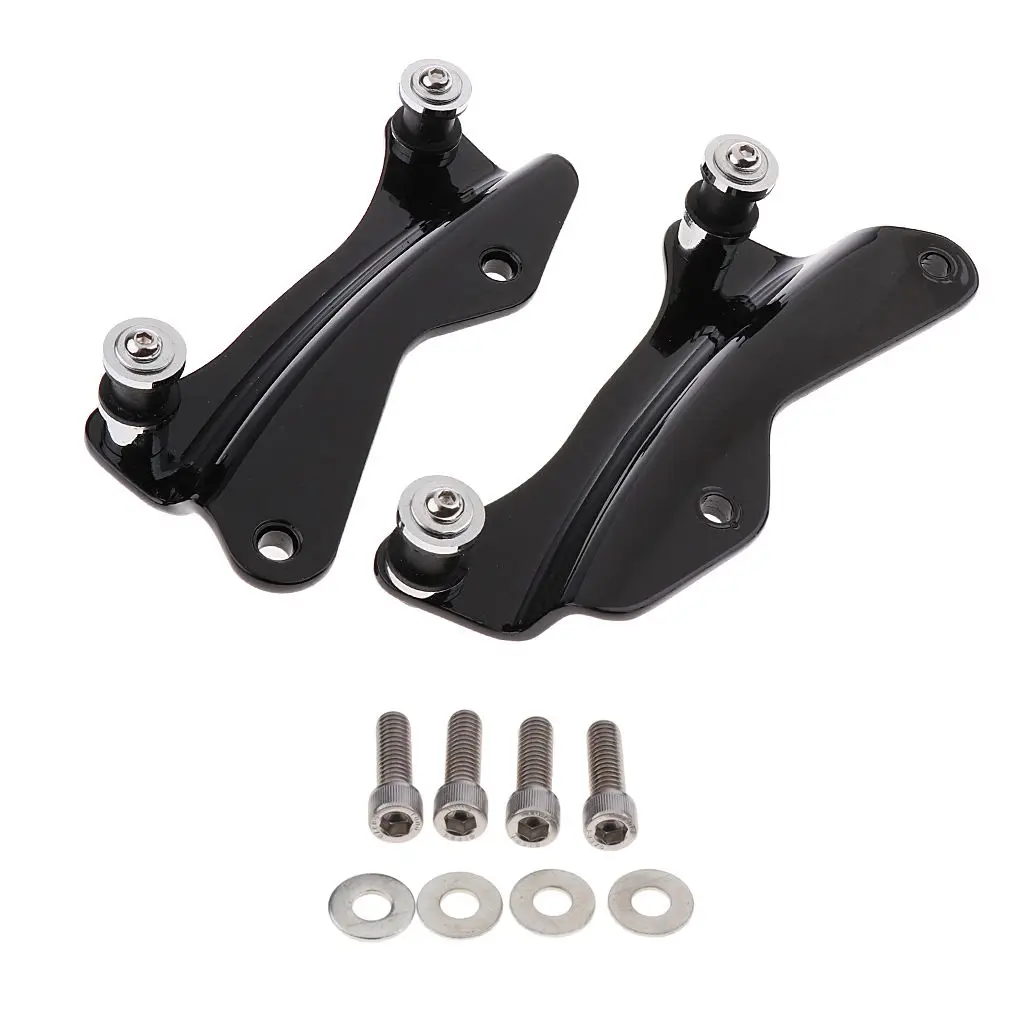 Black 4 Point Docking Hardware Kit For Harley Touring 2014 2015 2016