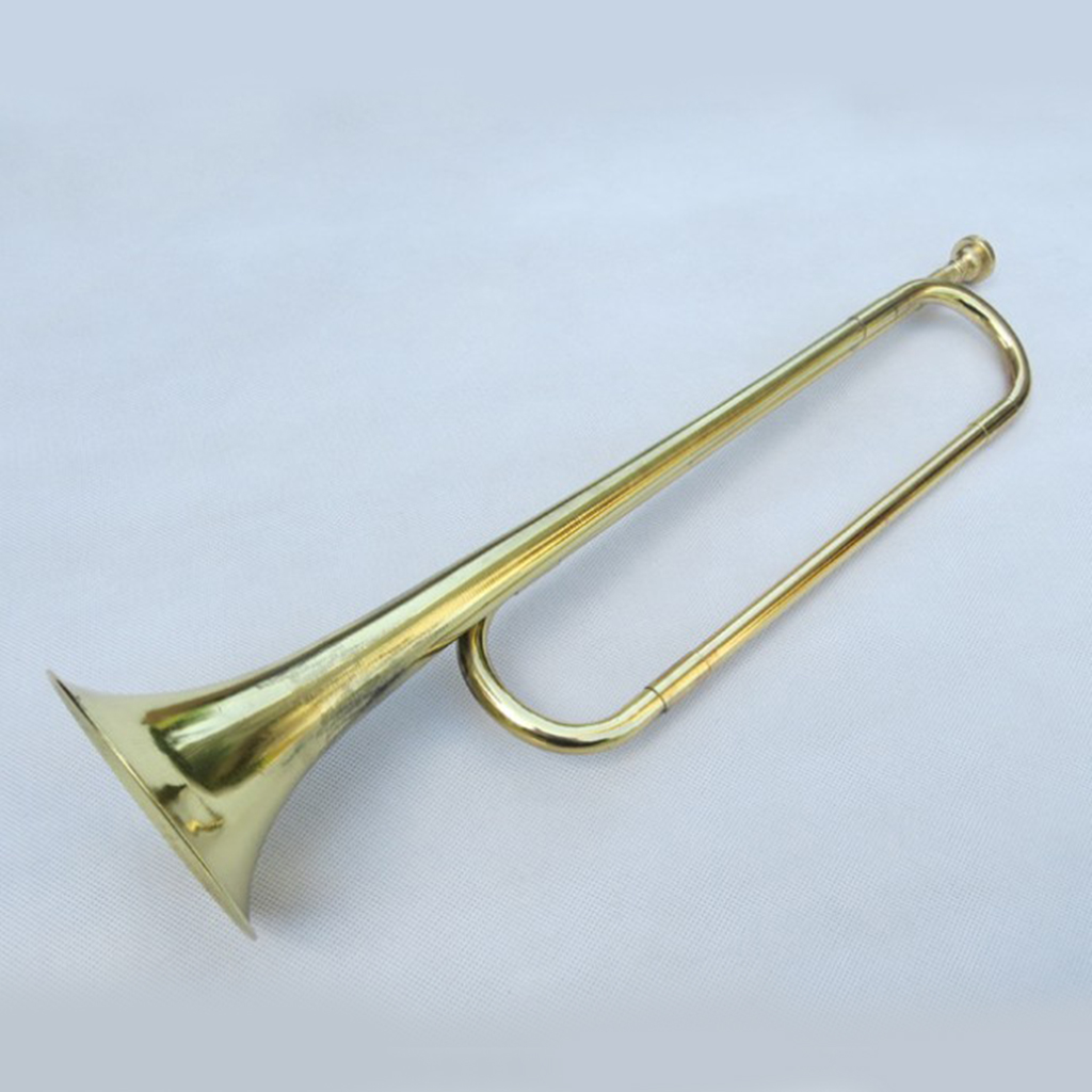 Students Children Bugle Trumpet,Brass Instrument Stage Gig Accessory