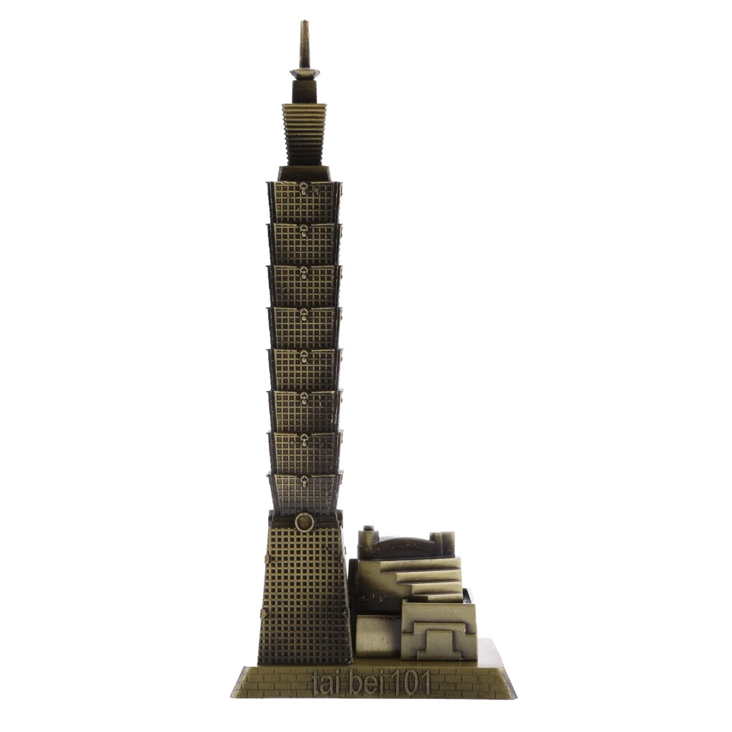 Taipei 101 Tower Building Architecture Figurine Statue Model of Taiwan Desktop Ornament Travel Souvenir Gift