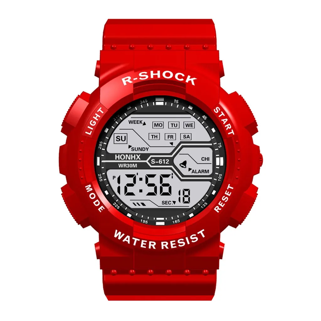 Waterproof Children's Watches For Children Boy Birthday Gifts Digital Led Quartz Alarm Date Sports Wrist Watch Blue Watches