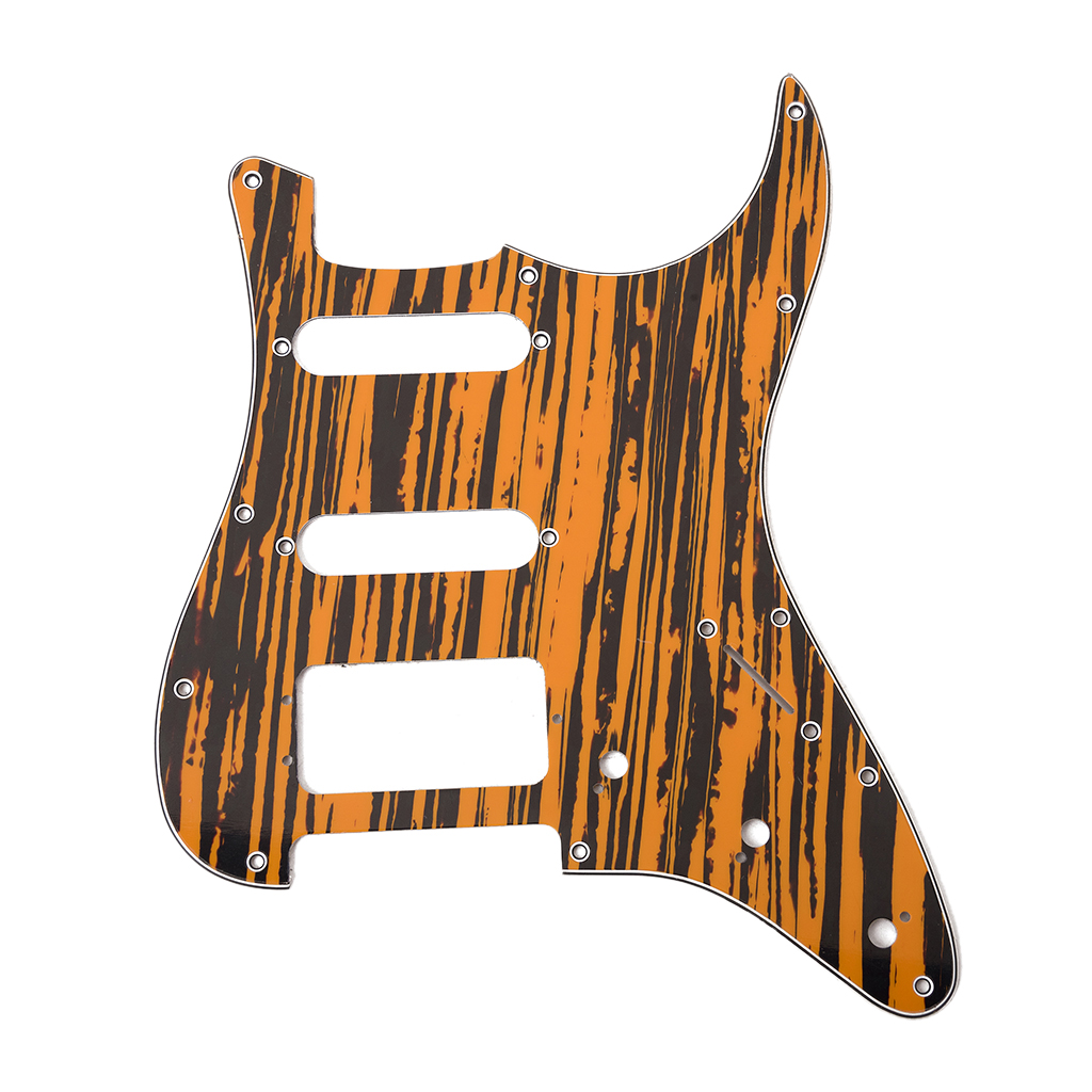 Prewired 3-ply Pickguard Scratchplate SSH for ST Style Guitar Stringed Instruments