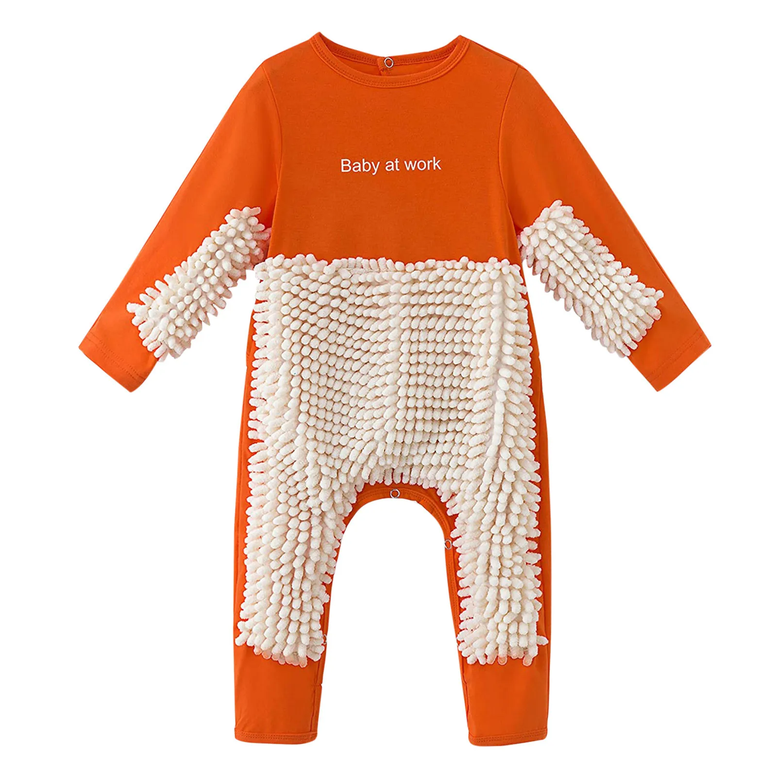 Baby Mopping Suit  Newborn Infant Baby Girls Boys Crawling Baby Solid Mop Onesie Romper Jumpsuit Unisex Romper vetement fille cute baby bodysuits