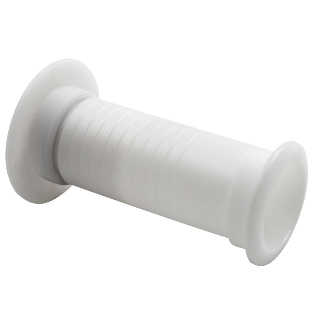 Plastic Covered Thru-Hull Bilge Pump Hose Fitting For Boats White