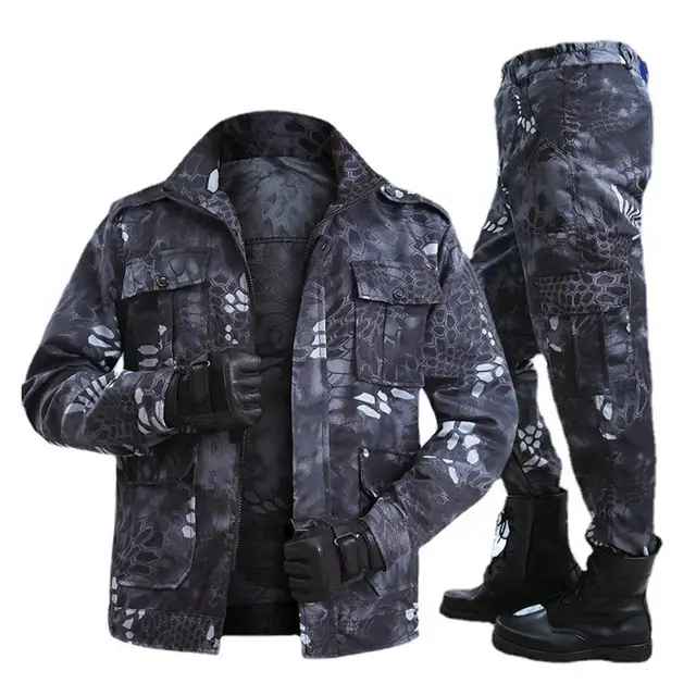 Winter Men's Military Tactical Suit Shark Skin Elastic Soft Shell Fishing  Windproof Waterproof Jackets Warm Fleece Cargo Pants - AliExpress