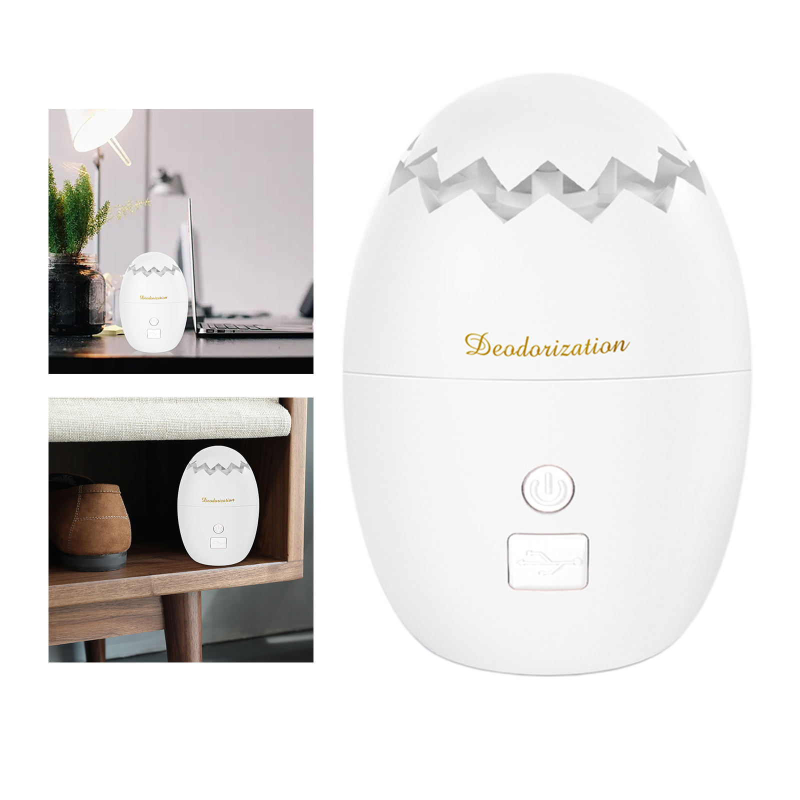 Ozone Refrigerator Air Purifier, Fridge Sterilizing Deodorizer, Mini Odor Air Fresher for Freezer, Cabinet, Wardrobe