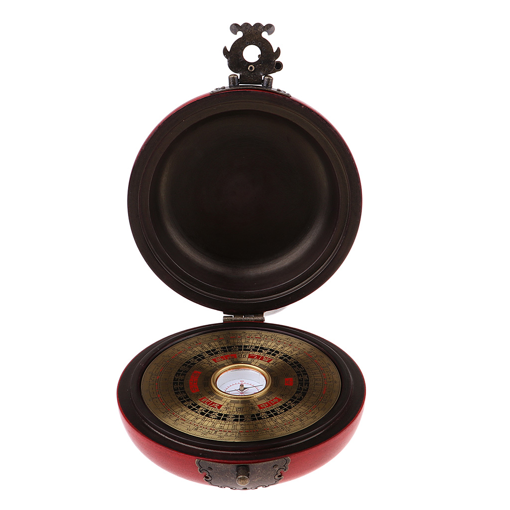 Feng Shui Tool Wooden Geomantic Compass Professional Luo Lo Pan Collectables