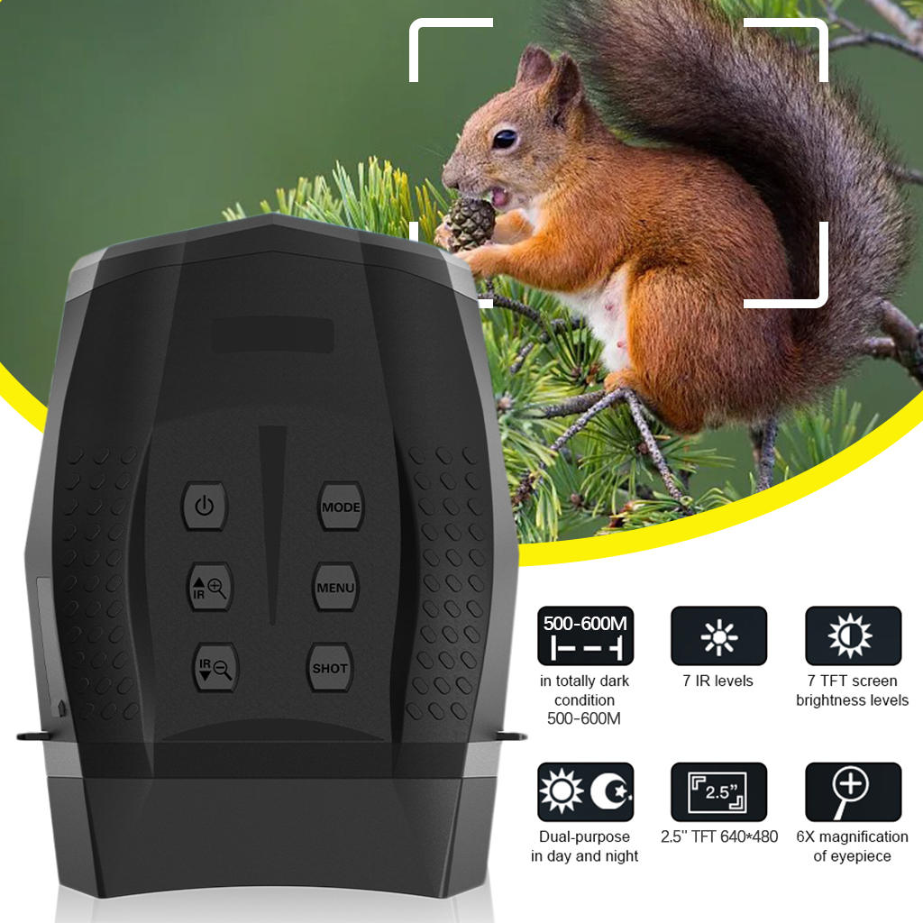 Digital Night Binoculars IR Lens Large Viewing Screen Photo Video Waterproof HD for Security Surveillance Travel Outdoor