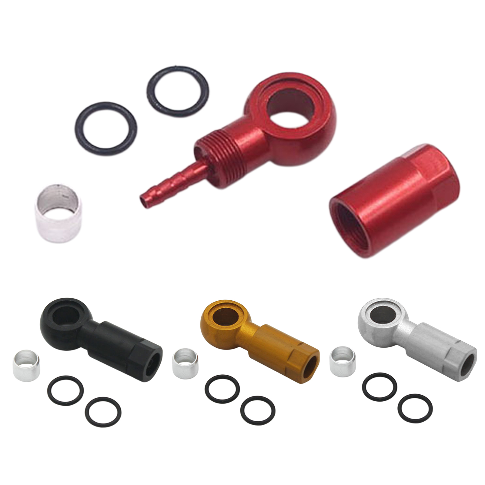 Bicycle Hydraulic Disc Brake Tubing Set Olive Head Connector Five-wire Body for Shi mano XT  BH-90 Accessories