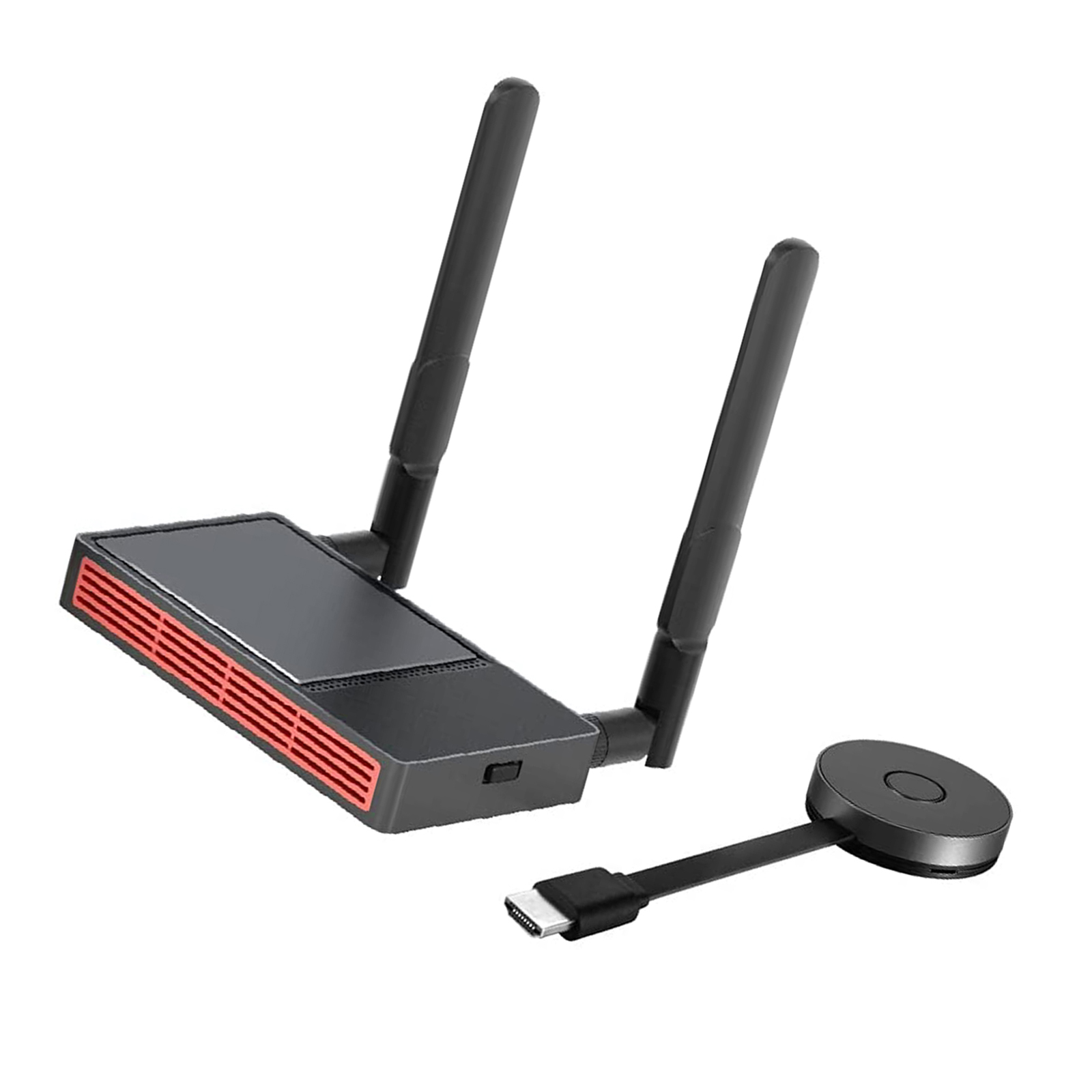 Wireless  Transmitter w/Receiver Wireless Display Dongle Mirroring Screen Plug and Play for Laptops PC Phone
