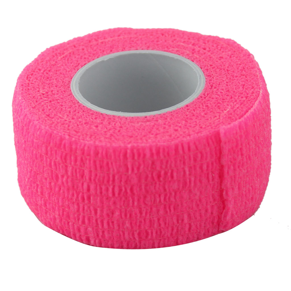 2.5cm First Aid Medical Ankle Care Self-Adhesive Bandage Gauze Tape Pink