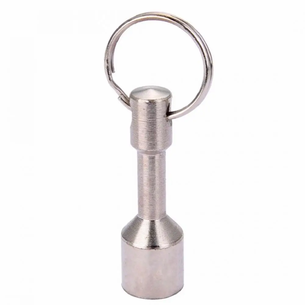 2pcs Strong Metal Neodymium Test Magnet Keychain Split Ring Pocket Keyring 12mm 