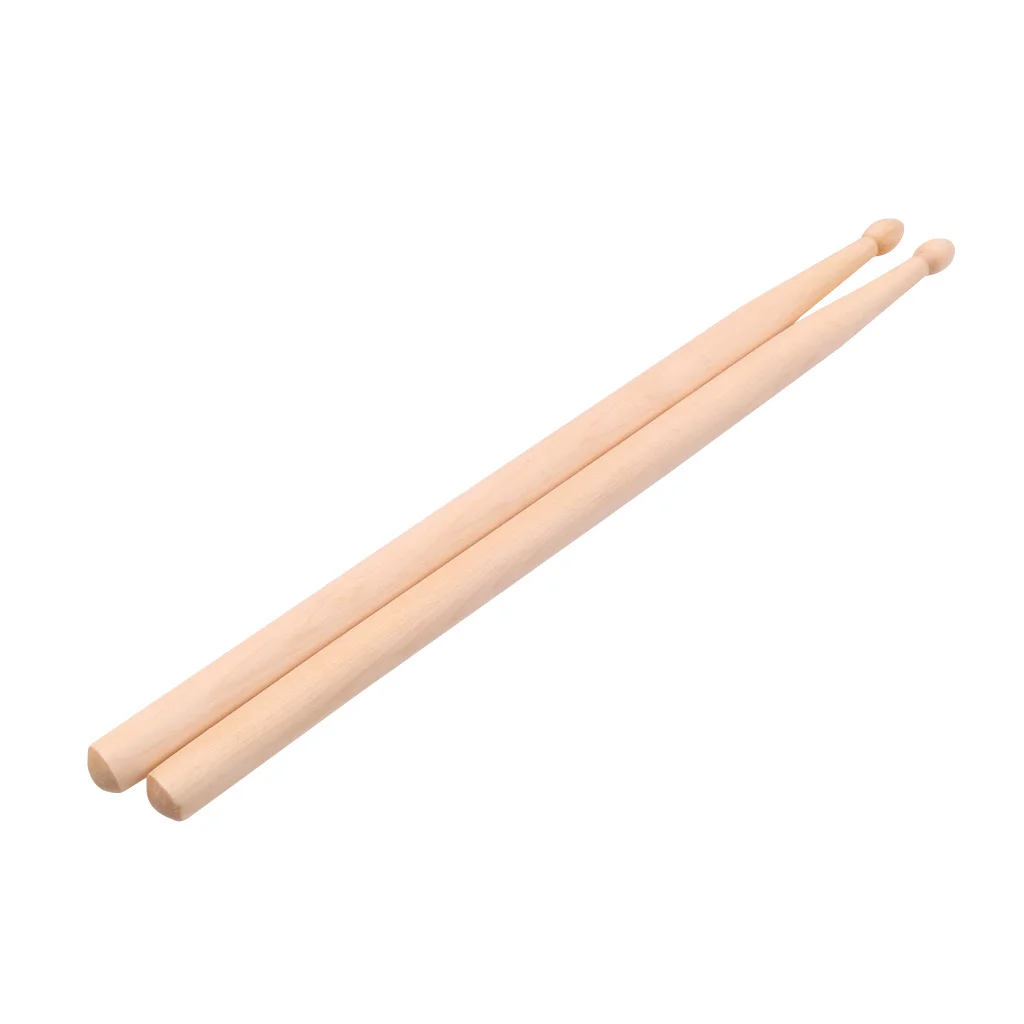 1 Pair Maple Kids Drum Sticks Mallets Polished Exquisite Percussion instrument Accessory 295mm Length