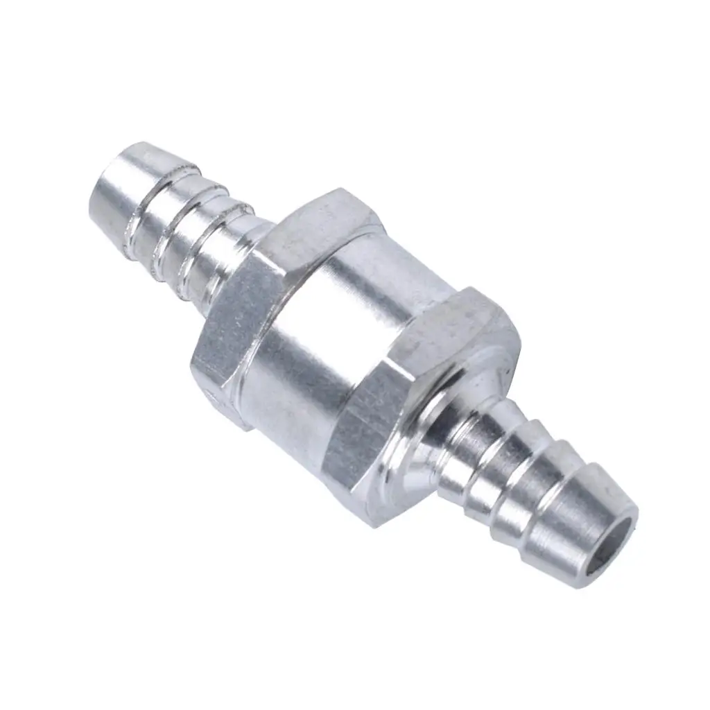 12mm Aluminium One Way Fuel Non Return Check Valve Petrol  Oil Water