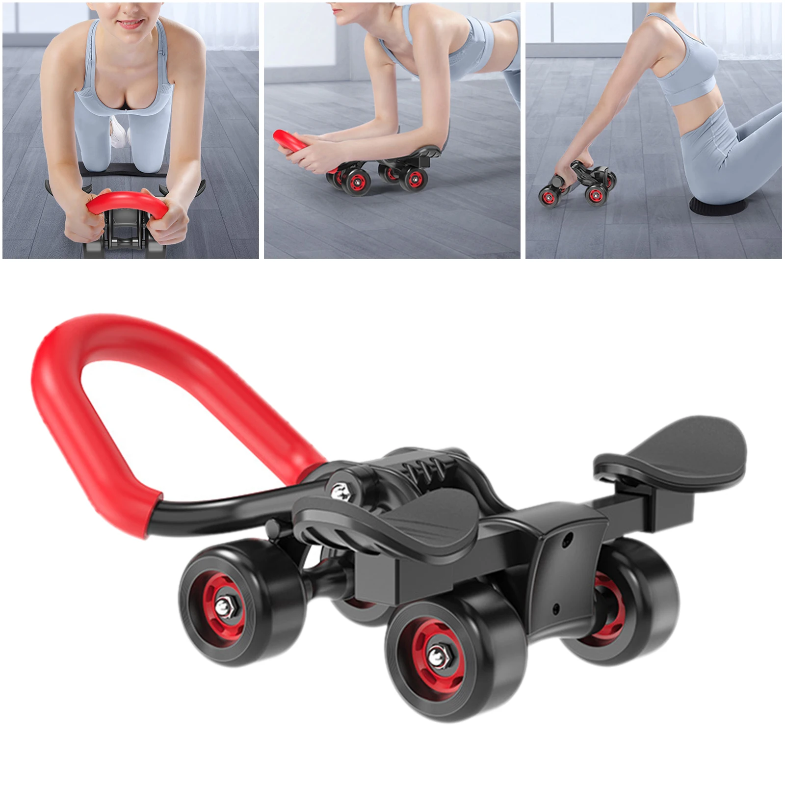 Home Gym Workout Exercise Equipment Core Strength Training Wheel Machine Trainer Waist Belly Shaper Toner Wheels