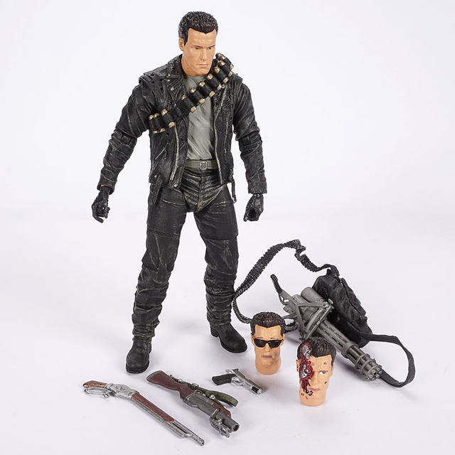 Neca-ターミネーター2アクションフィギュア,pvcコレクタブルトイモデル,シュワルツェネッガー,T-800 - AliExpress