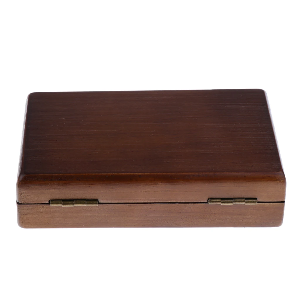 1 Piece Wooden Fly Box Fly Fishing Tackle Box Double Side Slit Foam Insert