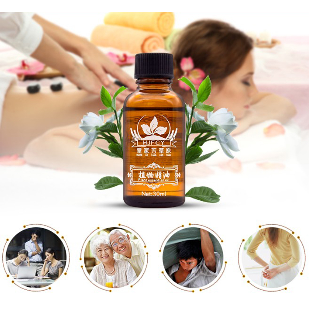 30ml Pure Natural Plant Extract Massage Essential Oils Aromatherapy Skin Care Jasmine Lavender Rose Ginger