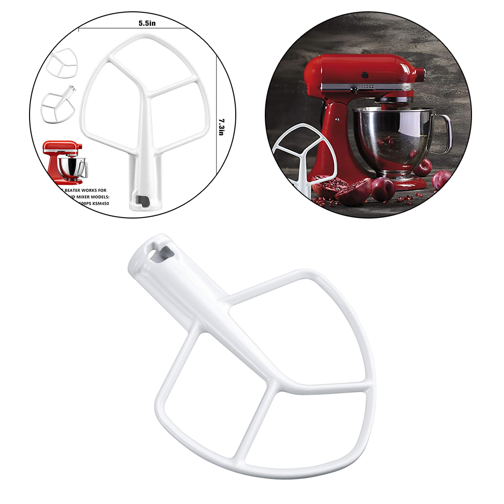K45B K5AB Coated Flat Beater Paddle PS987906 for 4.5-5 Quart Tilt-Head Stand Mixer KSM90 KSM103