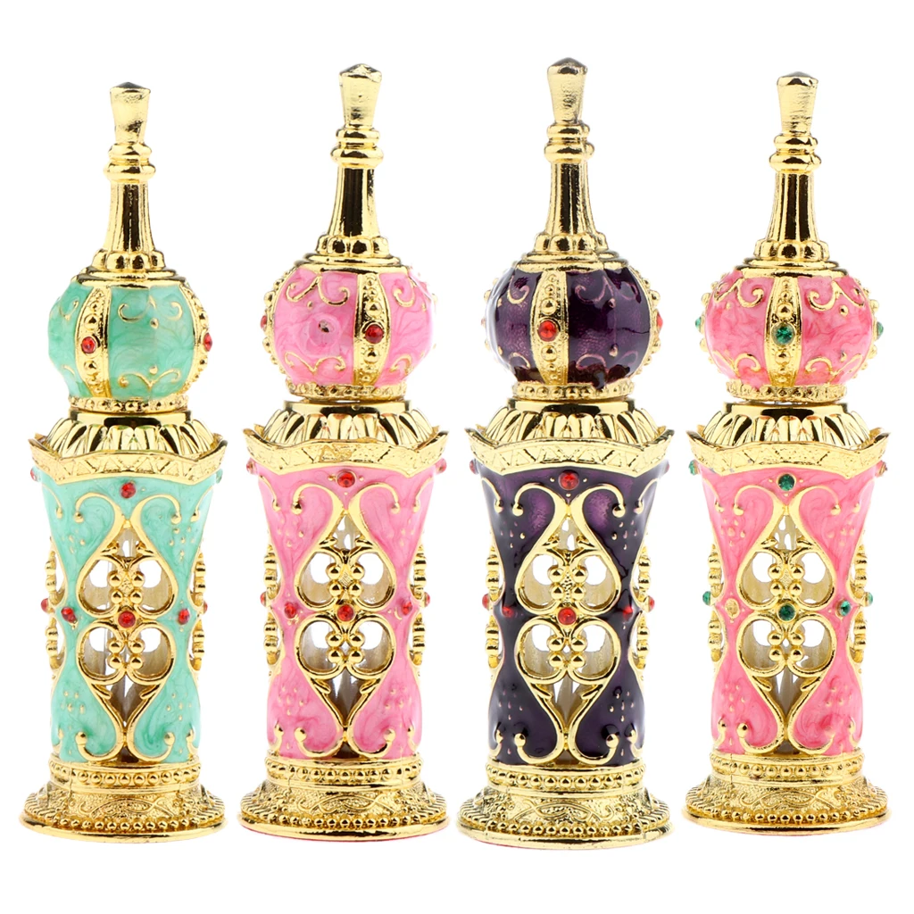 Vintage Royal Court Modern Retro Art Glass Tear Dropper Empty Perfume Bottle