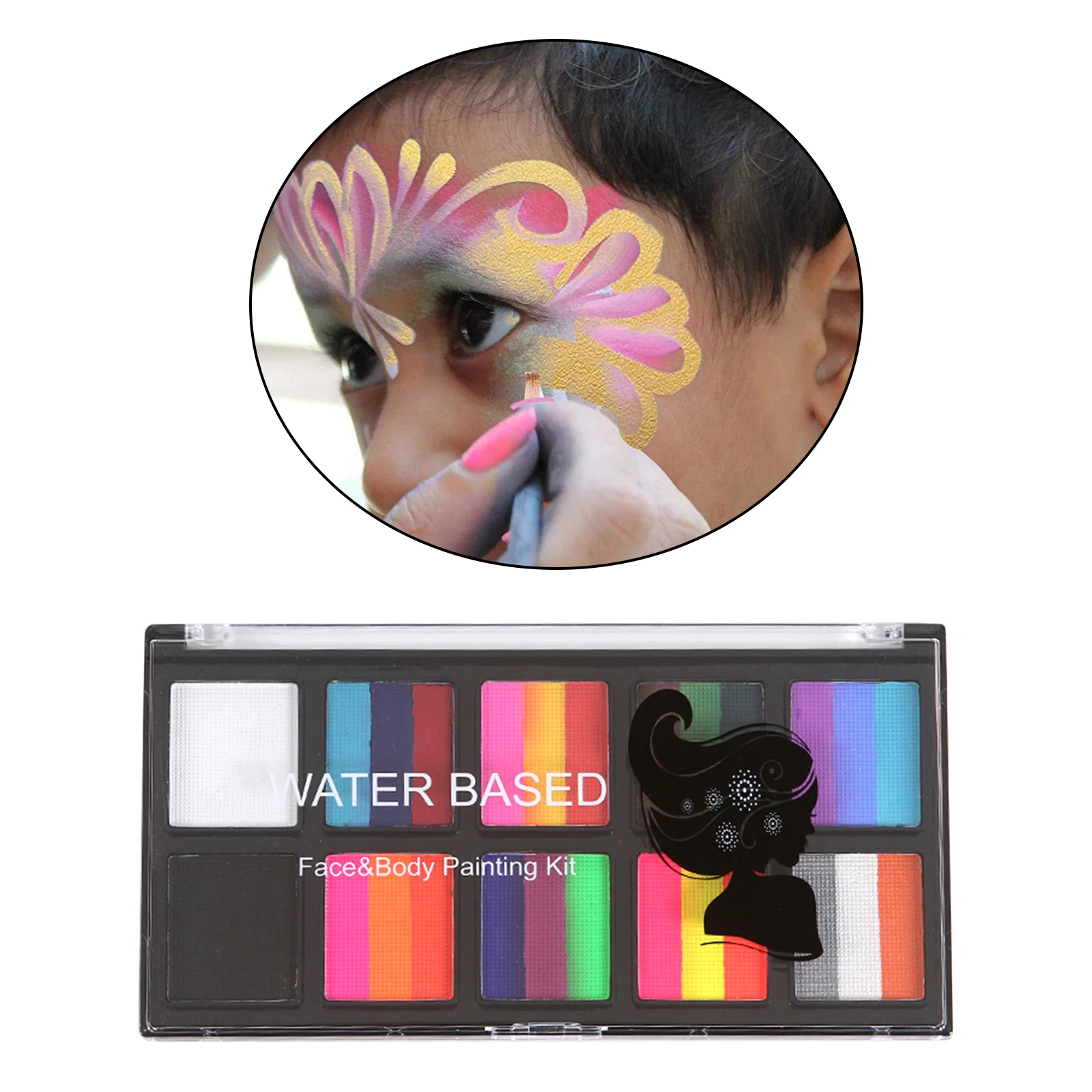 Paint Face Body Painting Pigment Art Theme Party, Halloween, Fancy Dress Party Painting Toys for Kids Adults