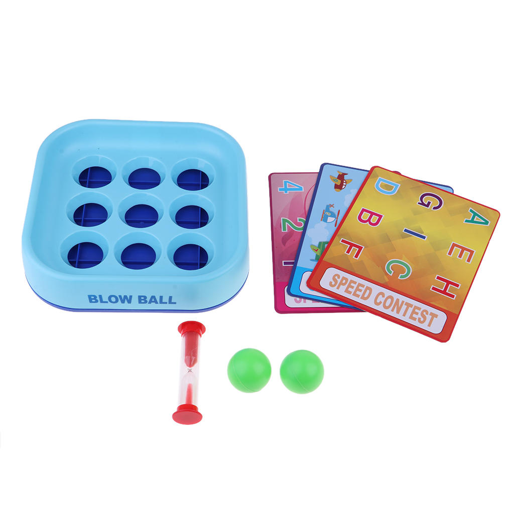 Parent-Child Interactive Blow Ball Toy Desktop Board Game Speed Contest