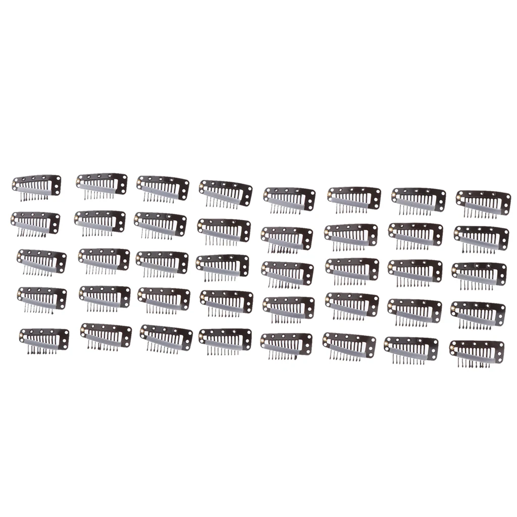 40 Pcs Professional Hair Extension Snap Clips Wig Hairdressing Grip Clip Wigs Accessories Clip in Hair Extension