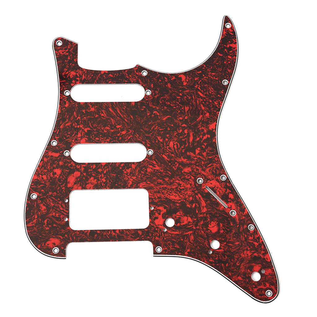 Prewired 3-ply Pickguard Scratchplate SSH for ST Style Guitar Stringed Instruments