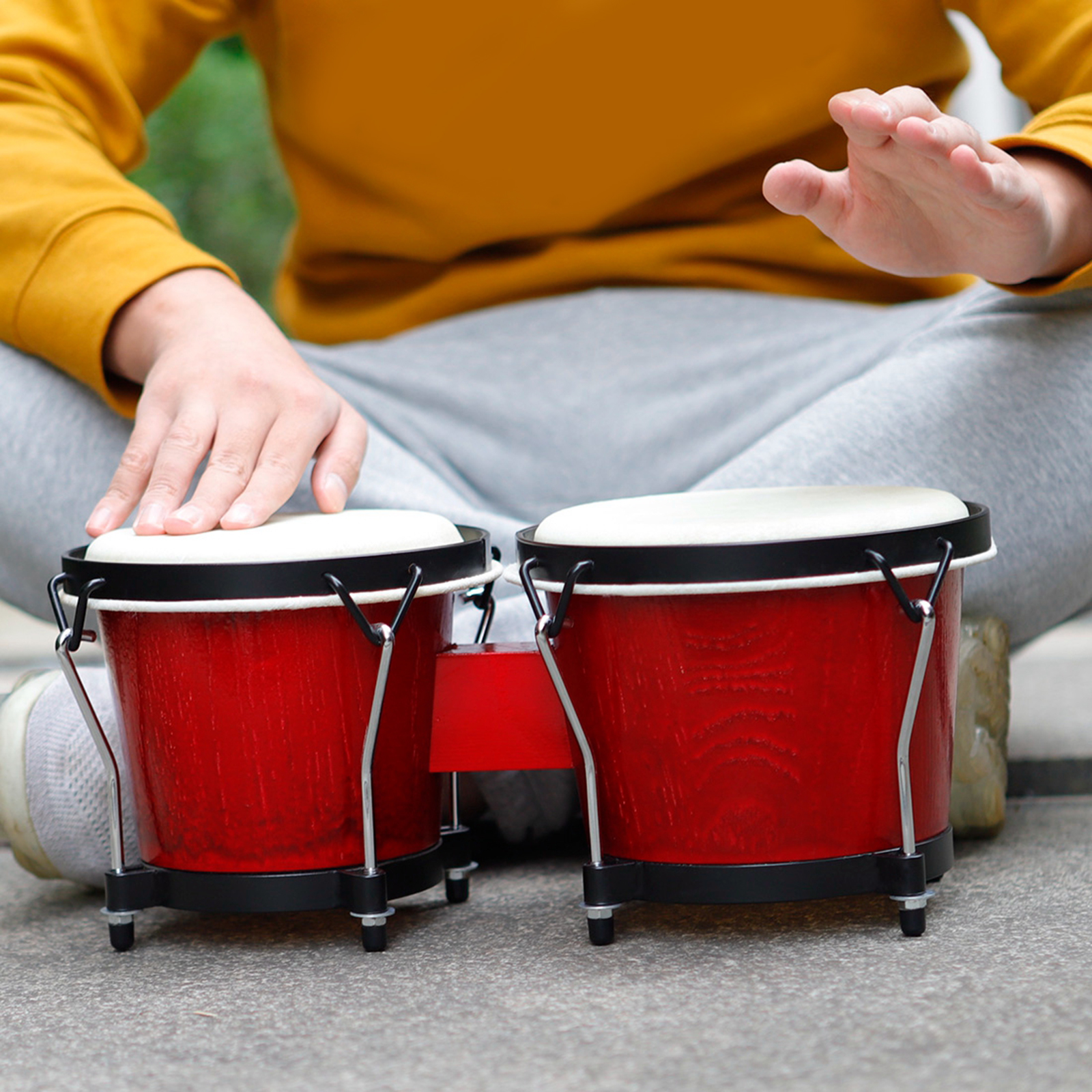 Finest African Bongo Drum Clear Sound School Rhythm Toys Gifts Xmas Present