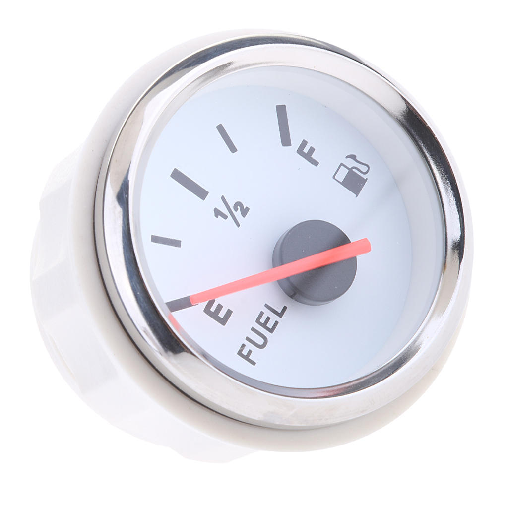 3 X Boat Marine Fuel Level Gauge LED +fuel Guage Level Sensor White