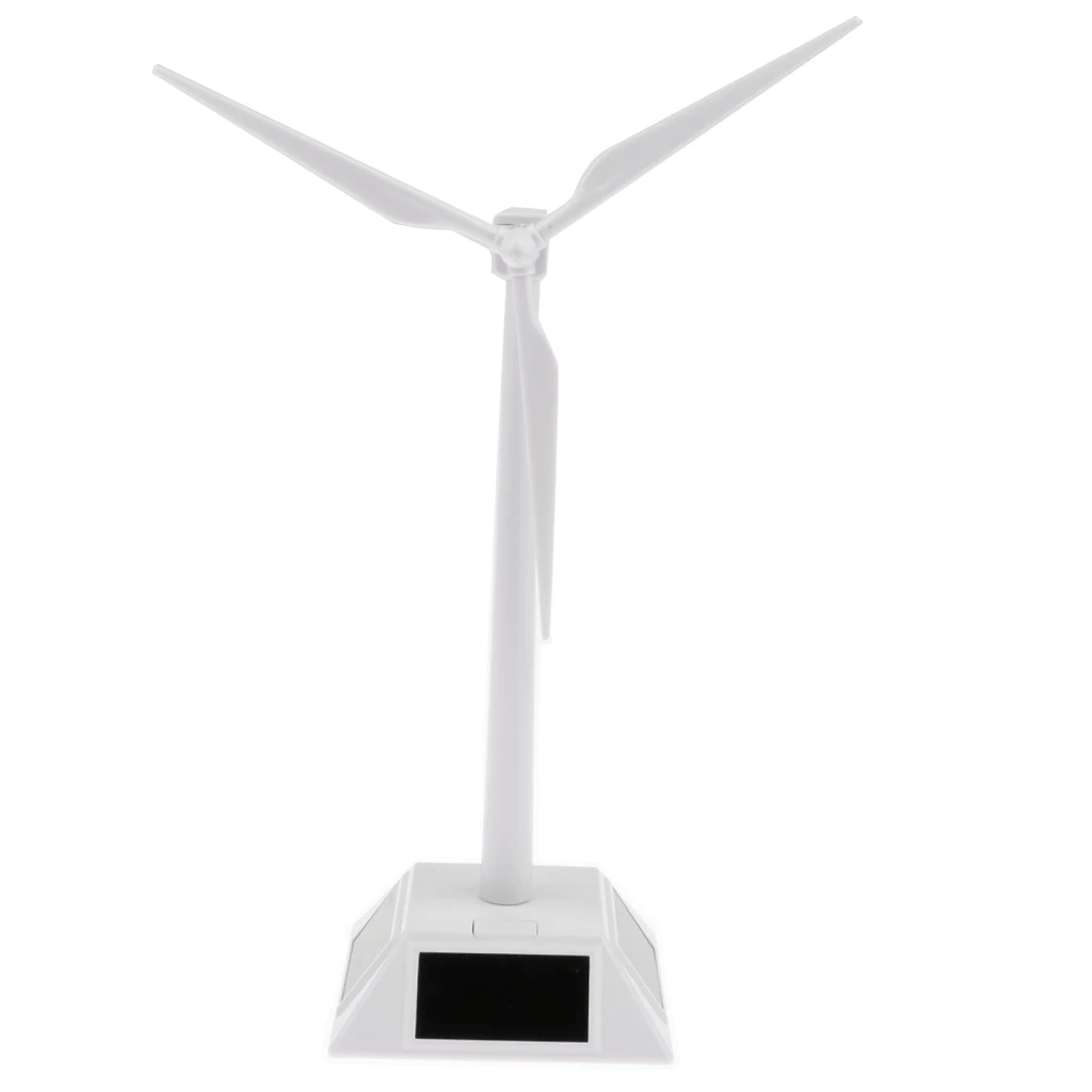 Wind Turbine ABS Pl P⑤ Science Toy Desktop Modell-Solarbetriebene Windmühlen 