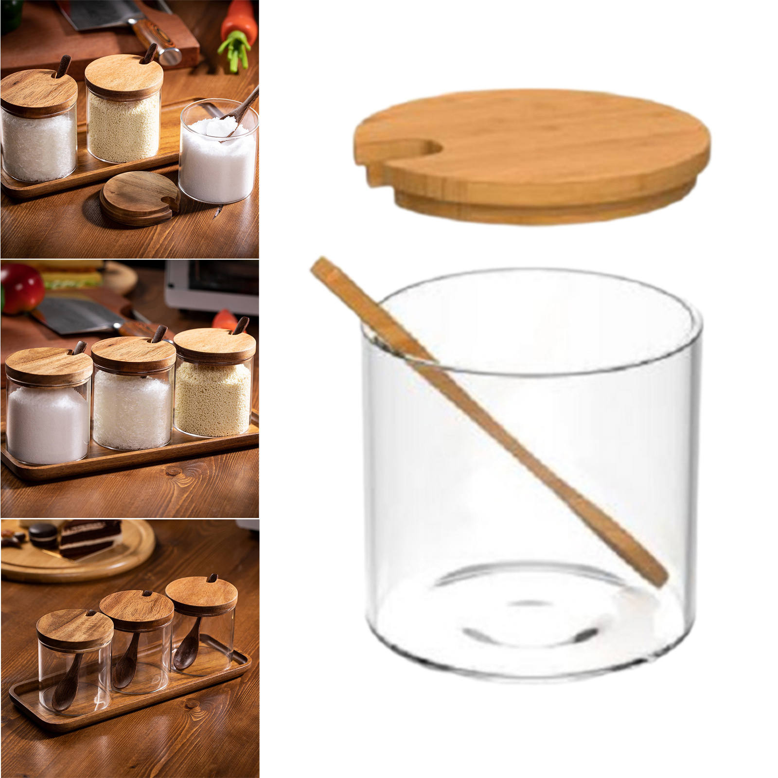 Storage Jar Candy Cookies Bottle Coffee Canister for Grains Herbs Beans