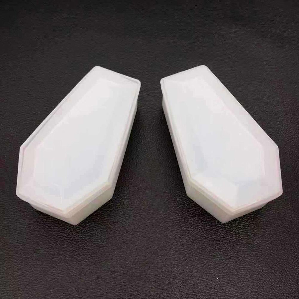 Gothic Crystal Coffin Storage Box Silicone Mold Resin for Halloween Resin Container Mold Art Supplies DIY Resin Making