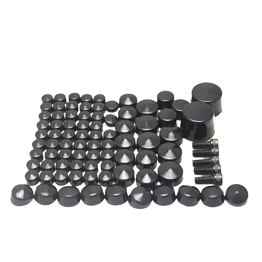 Plastic Bolt Lug Nut Caps Covers Set for Harley Twin Cam  2007-2016