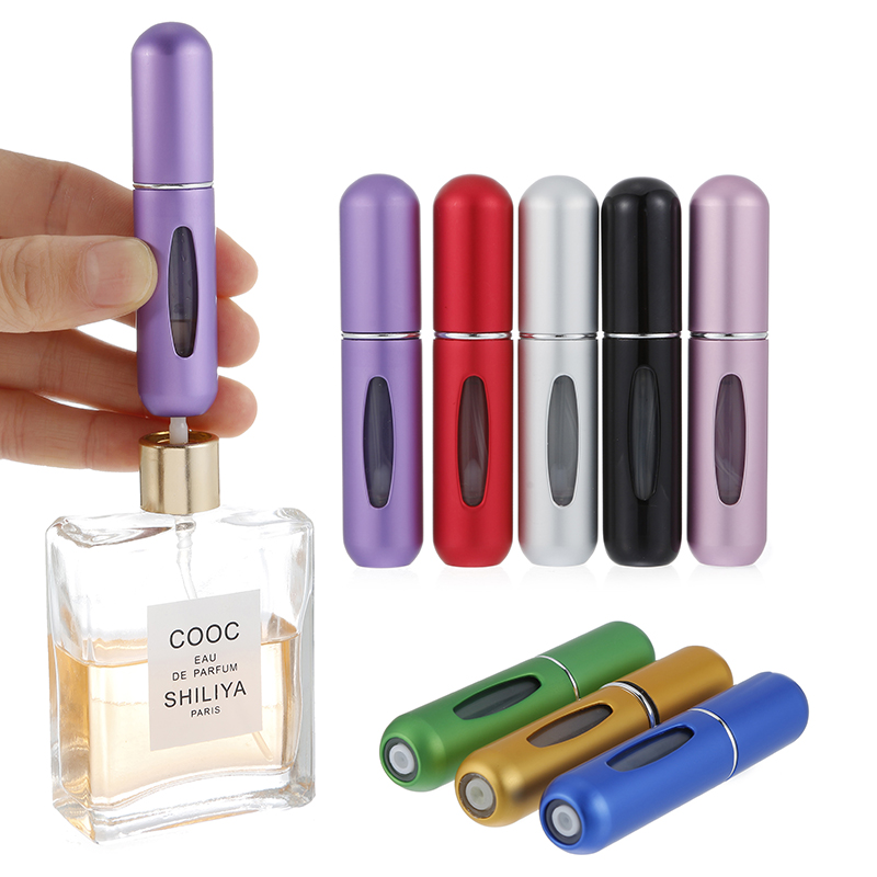 Best of 5ml Portable Mini Refillable Perfume Bottle With Spray Scent Pump Empty Cosmetic Containers Spray Atomizer Bottle For Travel Reviews & Tips