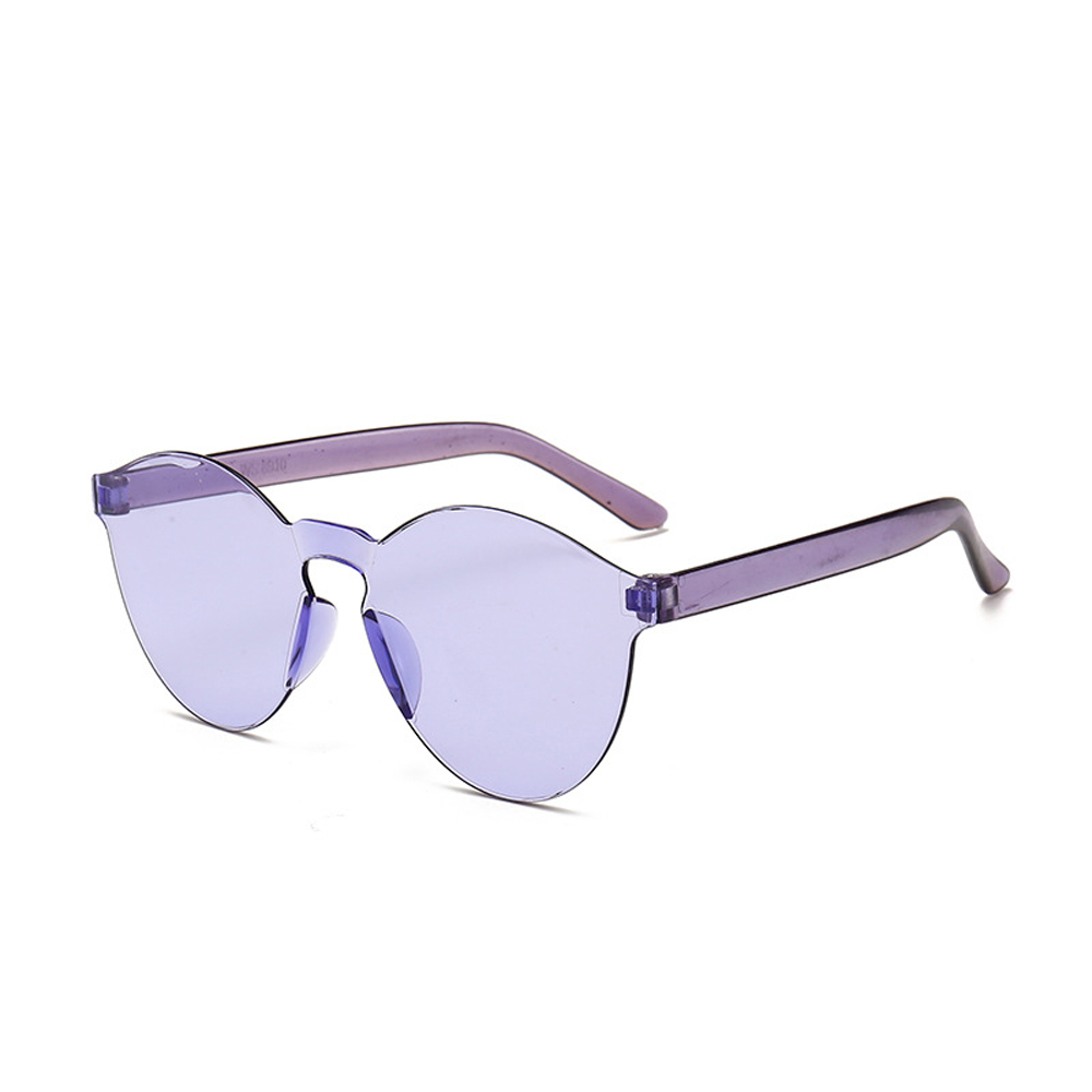 MUSELIFE Einteilige rahmenlose Sonnenbrille Damen Großhandel Mode Farbsonnenbrille Bonbonfarbene Brille Top Trendige Brillen – Detail 10