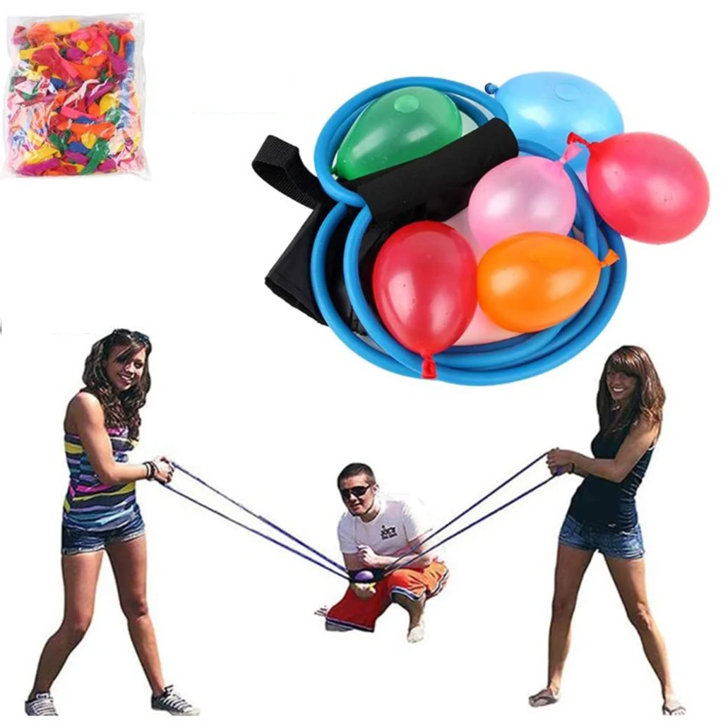 Premium Durable Water Balloon Launcher 3-Person Battle Slingshot  Game