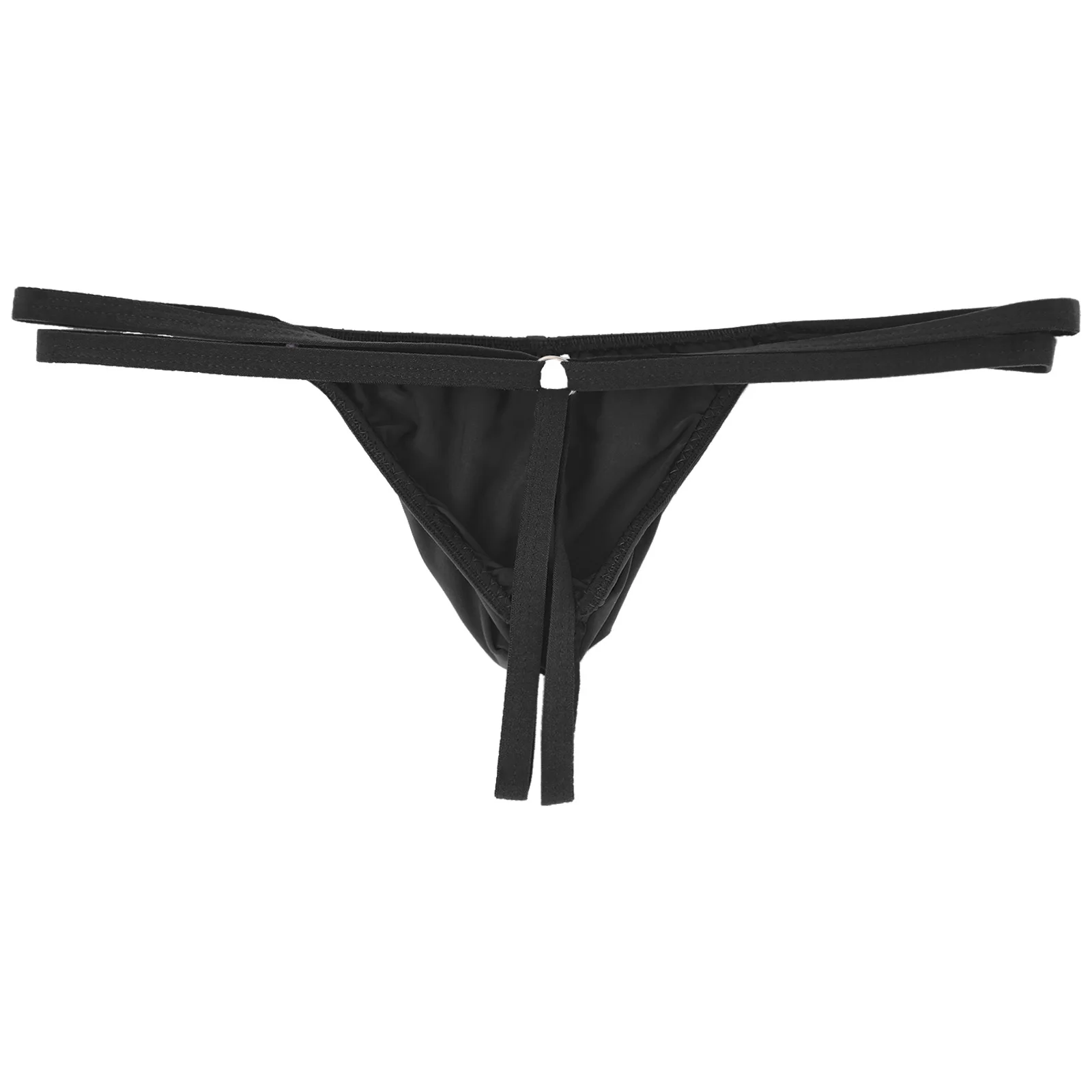 Men Underwear Briefs Low Waist Bulge Pouch G-string Thongs Male Underpants Elastic Waistband T-back Briefs Lingerie Underwear briefs for men