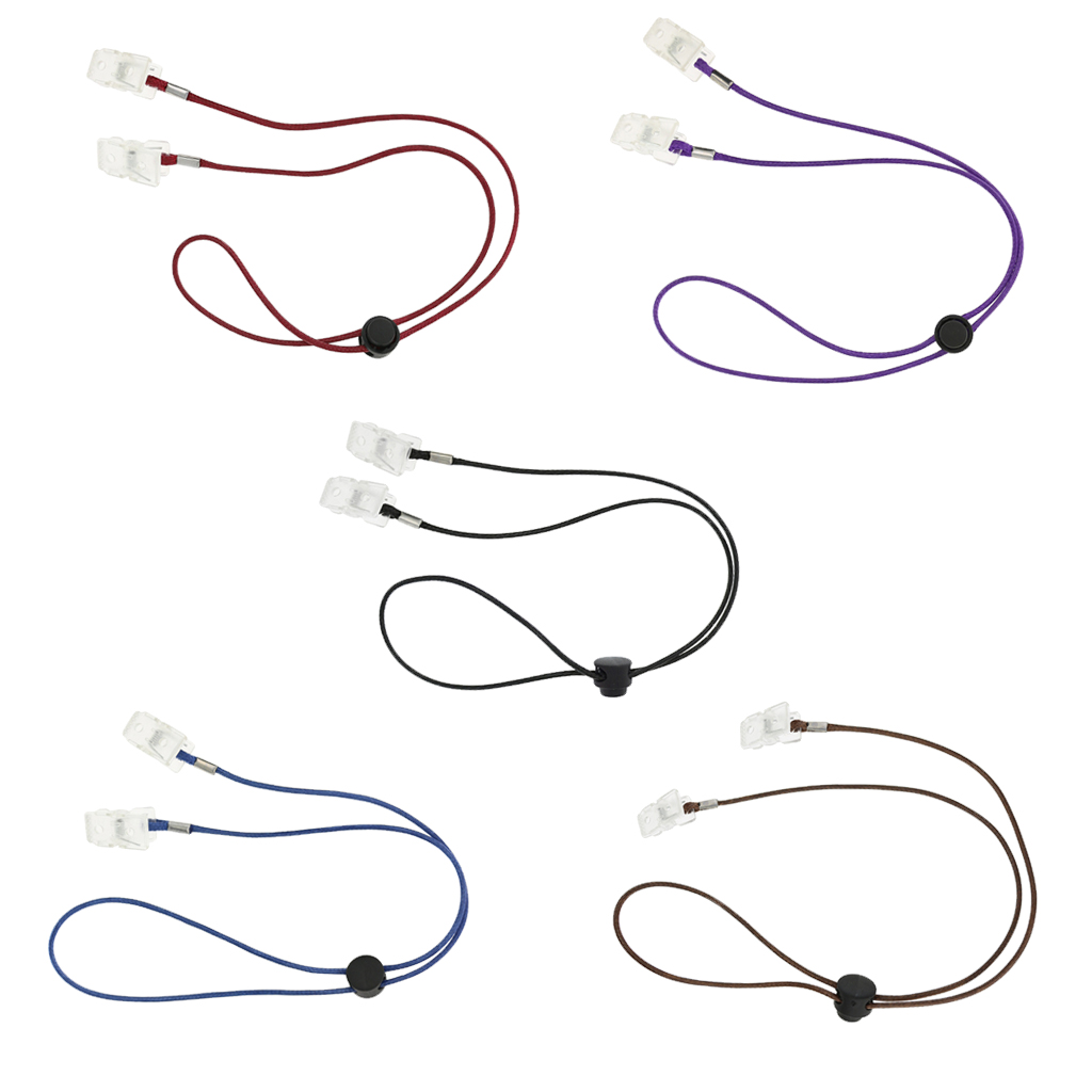 5x Adjustable Elderly Baby Towel Clip Strap Lanyard Bib Holder